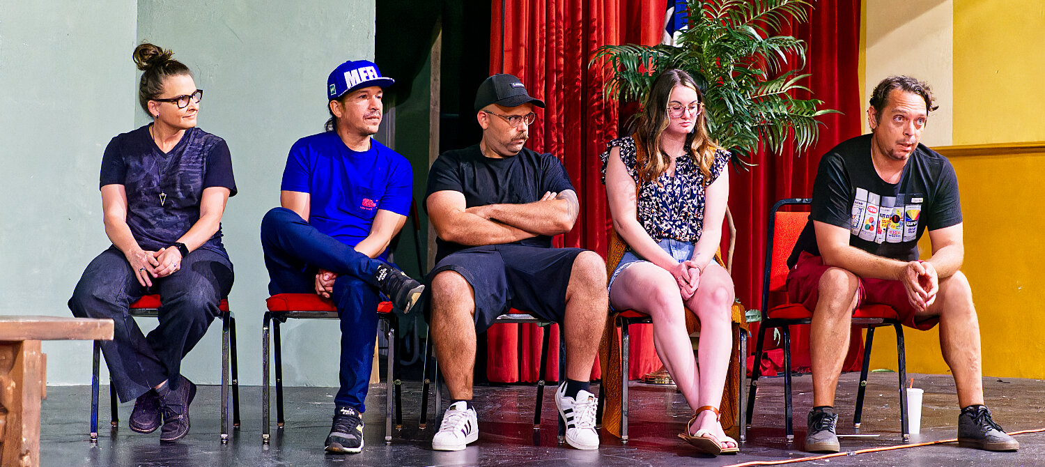 Muralists set to bring their art to walls across the county, left to right, Erica Fry, Luis Valle, Ivan Roque, Lauren Pitre, and Claudio Picasso share a bit about themselves and their work. [peruse the progress]